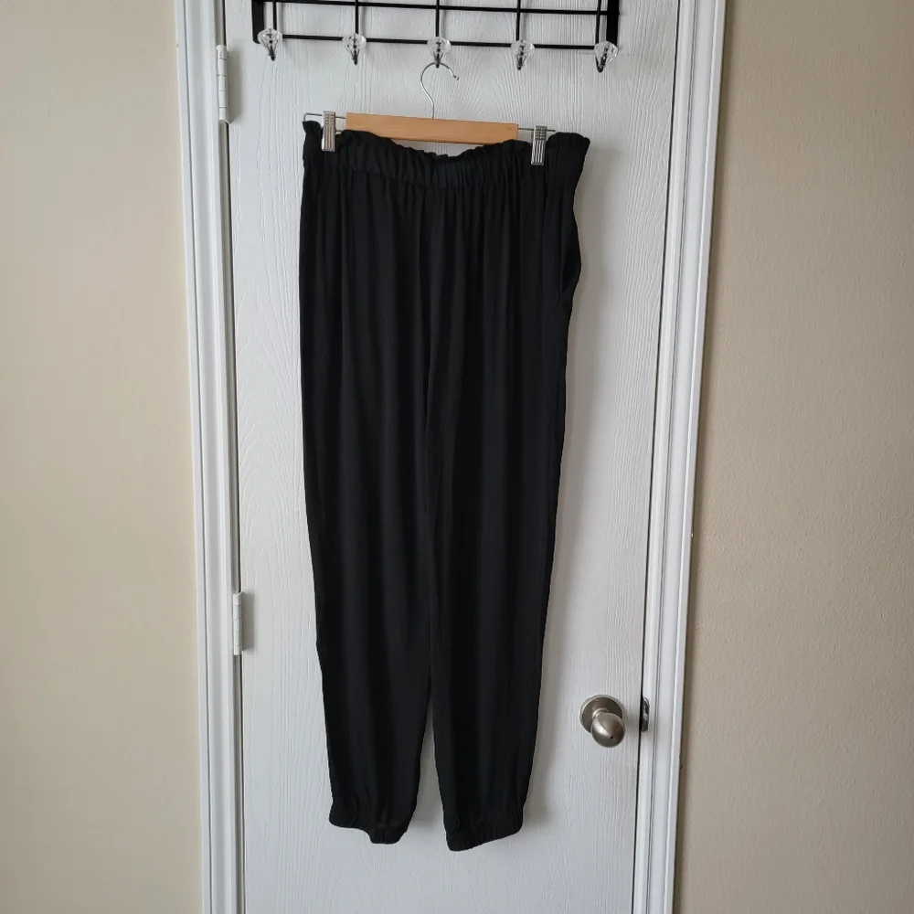Aqua Paper Bag Joggers - Picture 3 of 11